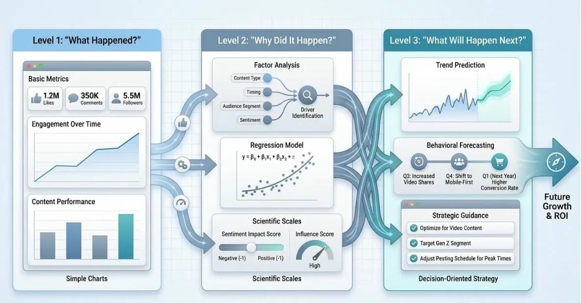 Metriqore sosyal medya analizi görseli