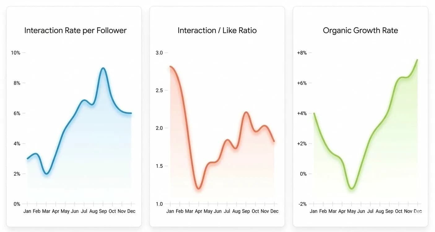 Sosyal medya etkileşim göstergeleri görseli